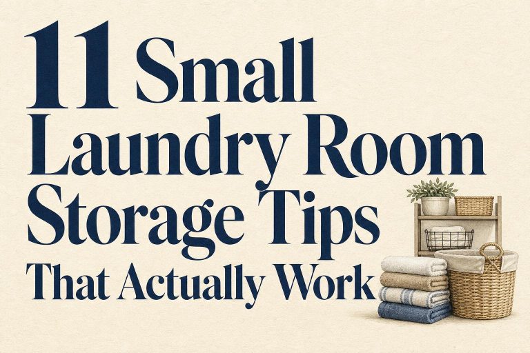 11 Small Laundry Room Storage Tips That Actually Work
