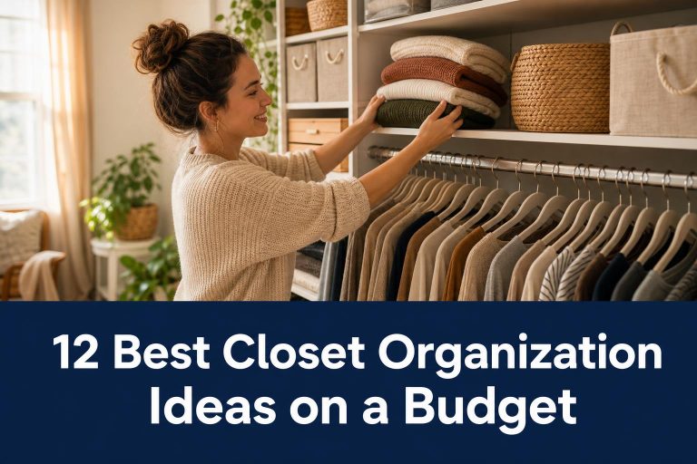 Budget-friendly closet organization with space-saving storage