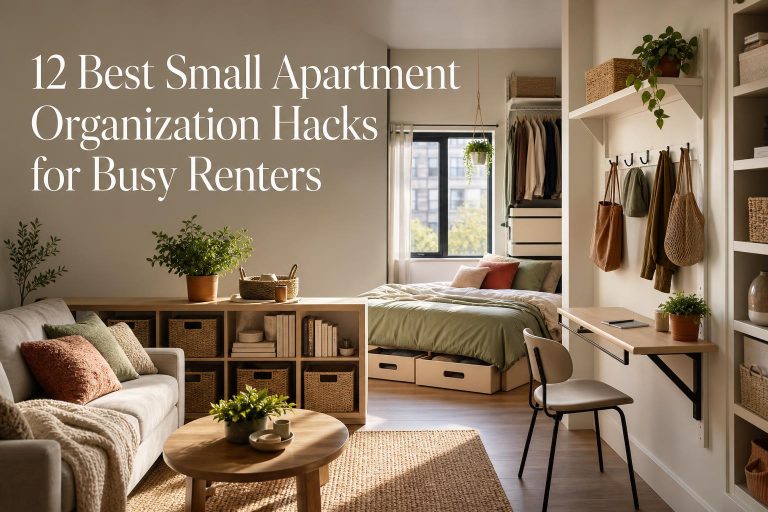 12 Best Small Apartment Organization Hacks for Busy Renters