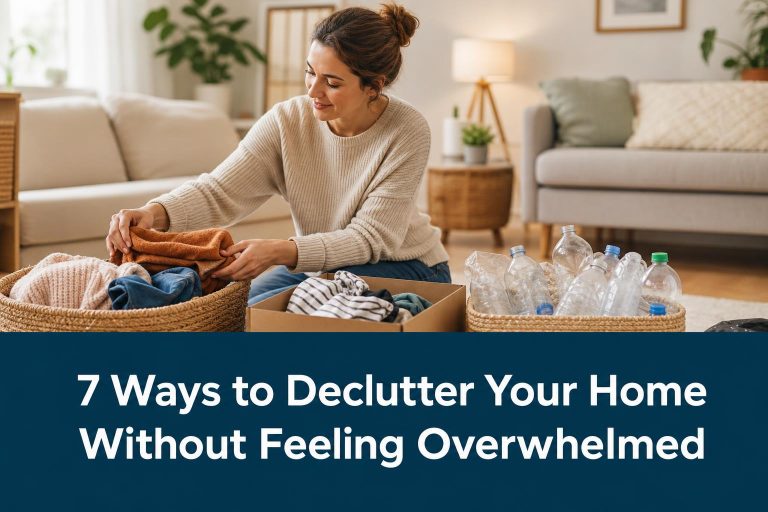 7 Ways to Declutter Your Home Without Feeling Overwhelmed
