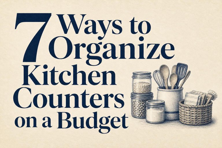 7 Ways to Organize Kitchen Counters on a Budget