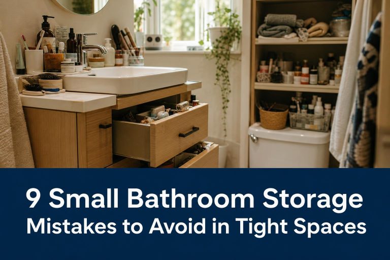 9 Small Bathroom Storage Mistakes to Avoid in Tight Spaces