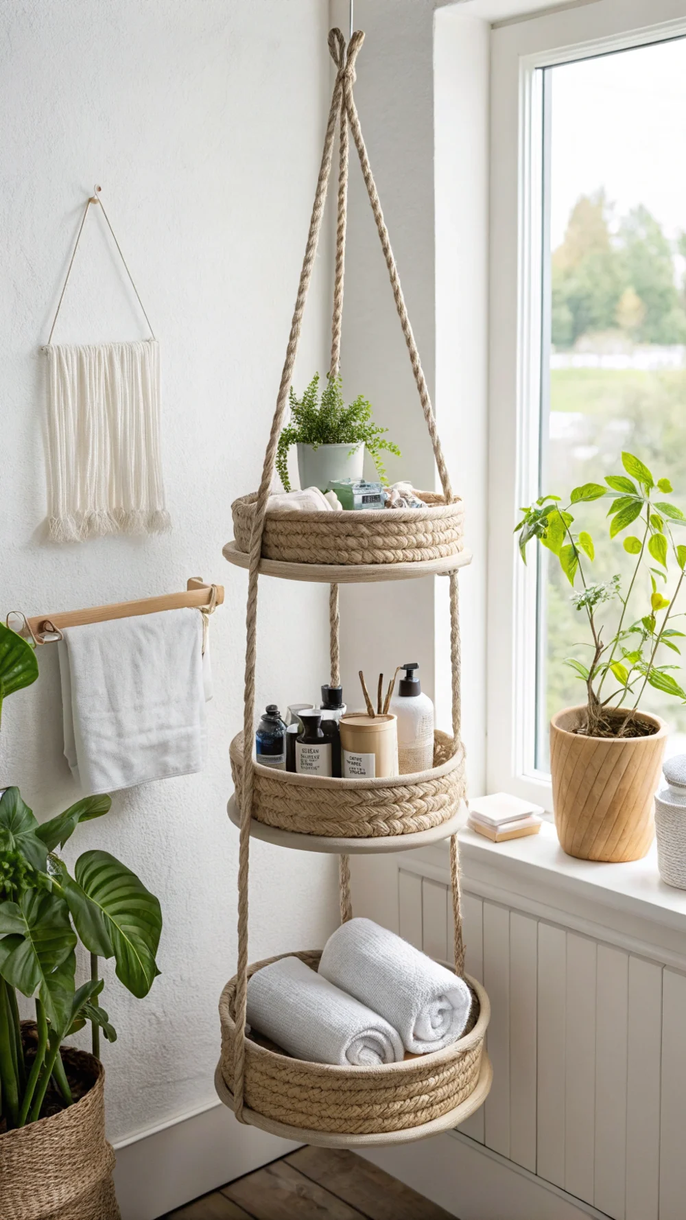 Ceiling-Suspended Hanging Organizer
