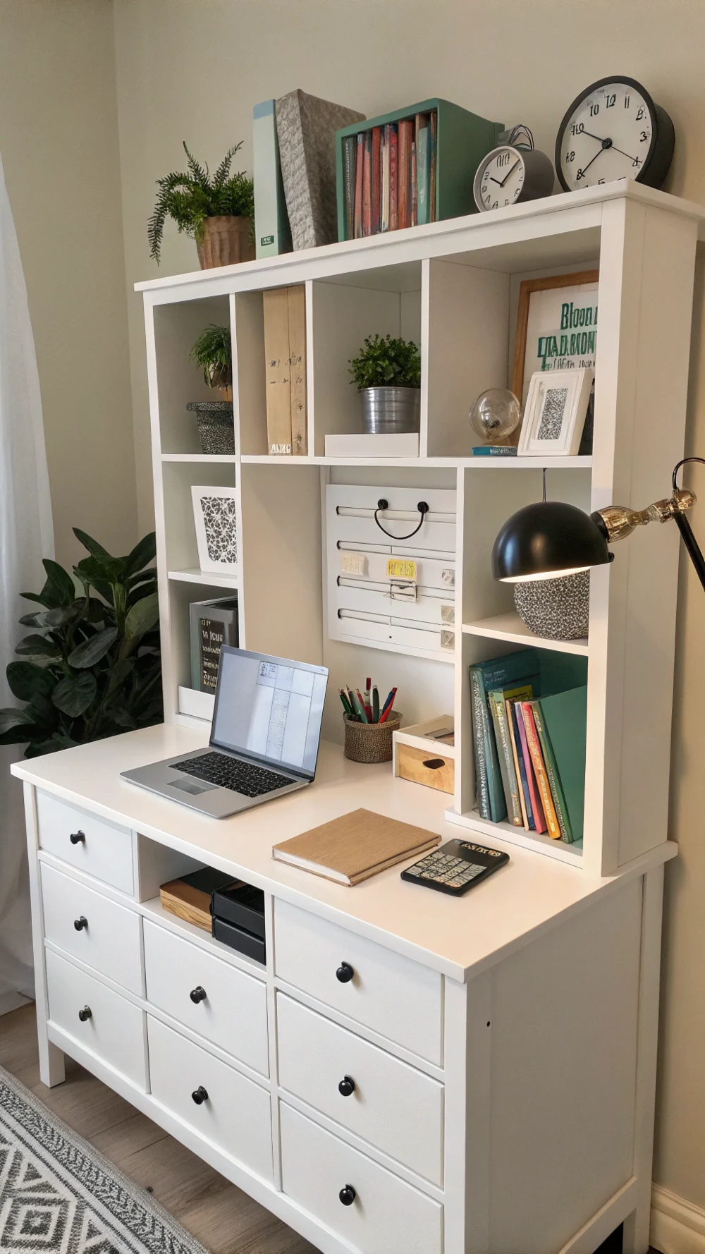 Desk Hutch with Compartments
