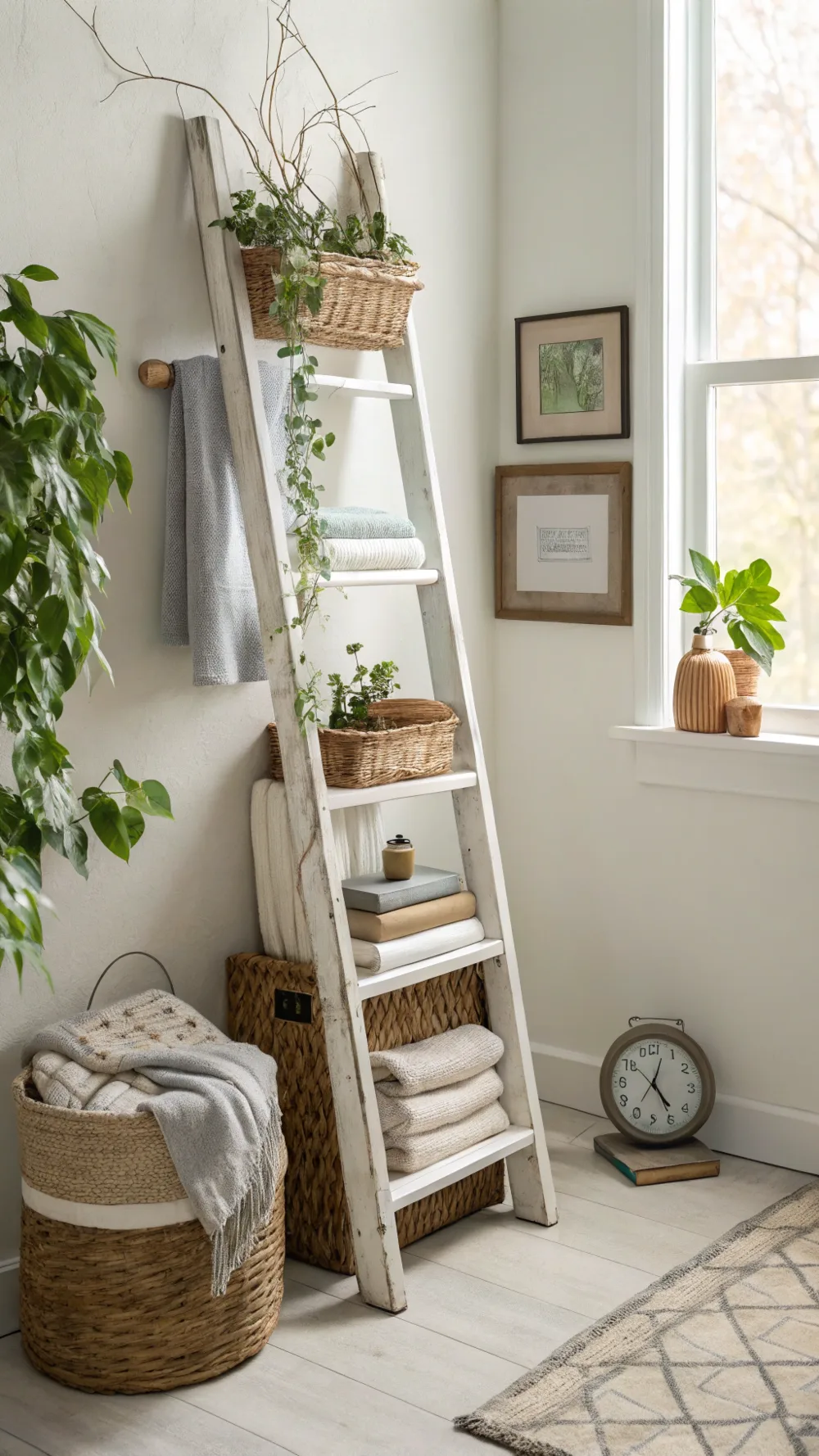 Ladder Shelf for Vertical Display Storage