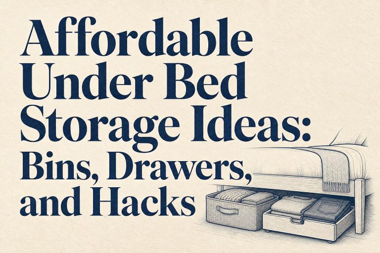 Affordable Under Bed Storage Ideas: Bins, Drawers, and Hacks