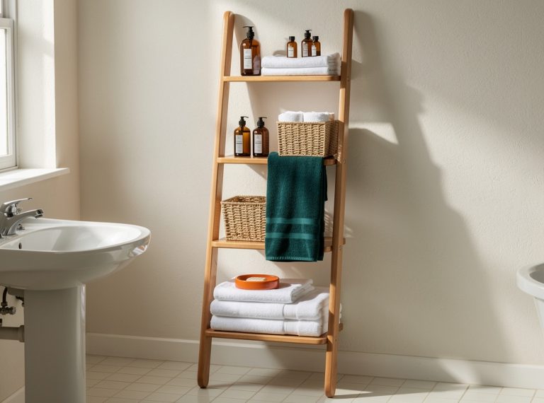 Bathroom Storage Ideas With No Cabinets for Renters and Small Homes