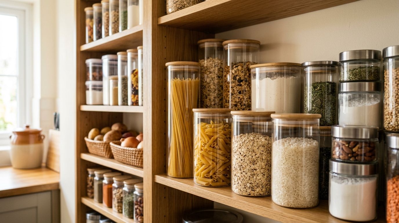 Best clear pantry storage containers for small kitchens 2026