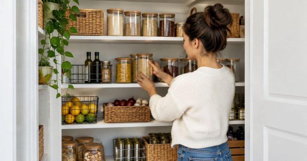 Can you organize a pantry without buying containers?