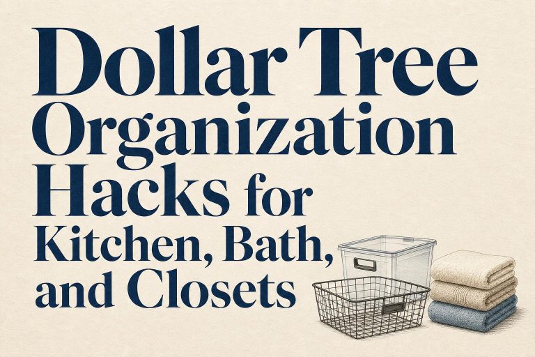 Dollar Tree Organization Hacks for Kitchen, Bath, and Closets