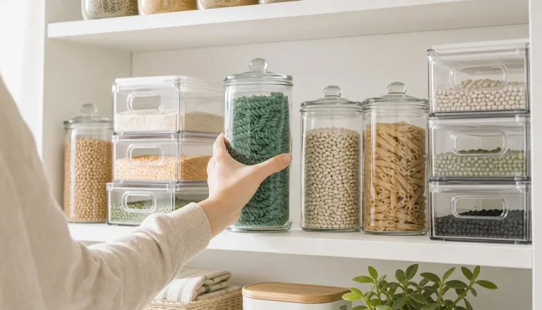 Dollar Tree pantry organization hacks with affordable storage solutions