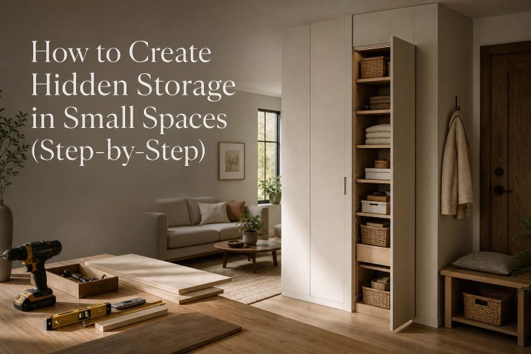 How to Create Hidden Storage in Small Spaces (Step-by-Step)