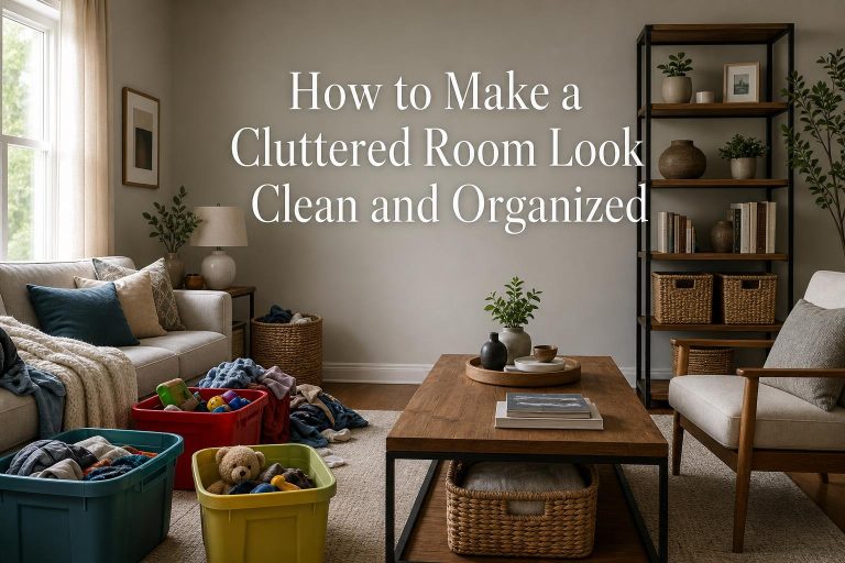 How to Make a Cluttered Room Look Clean and Organized