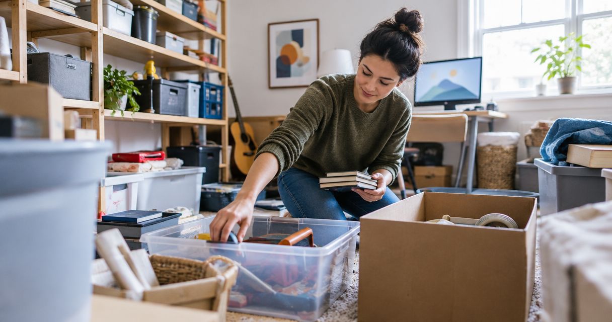 How to organize a junk room in a weekend