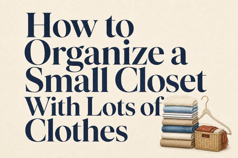 How to Organize a Small Closet With Lots of Clothes