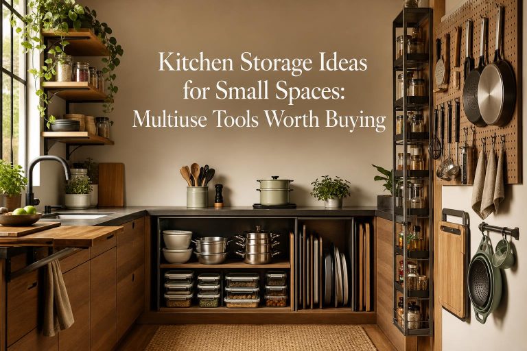 Kitchen Storage Ideas for Small Spaces: Multiuse Tools Worth Buying