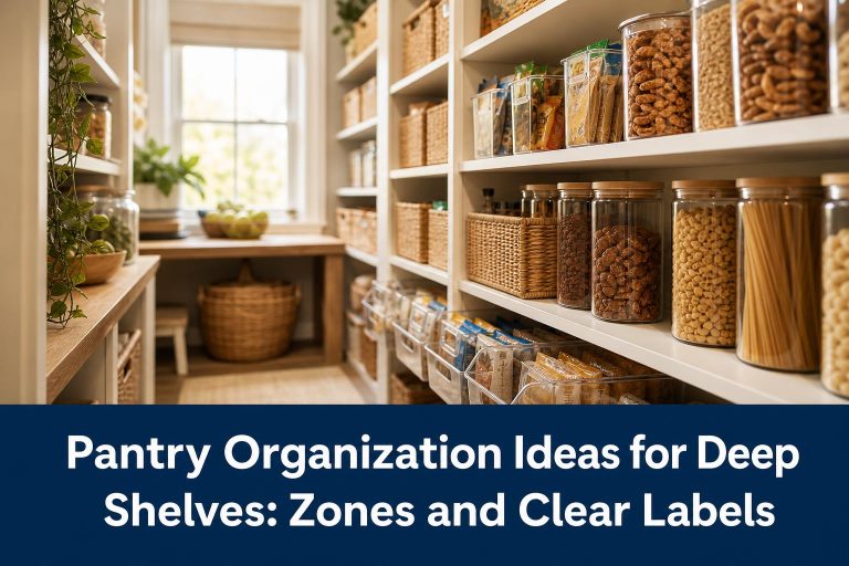 Pantry Organization Ideas for Deep Shelves: Zones and Clear Labels