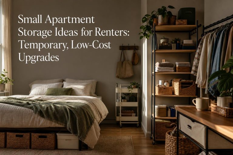 Small Apartment Storage Ideas for Renters: Temporary, Low-Cost Upgrades