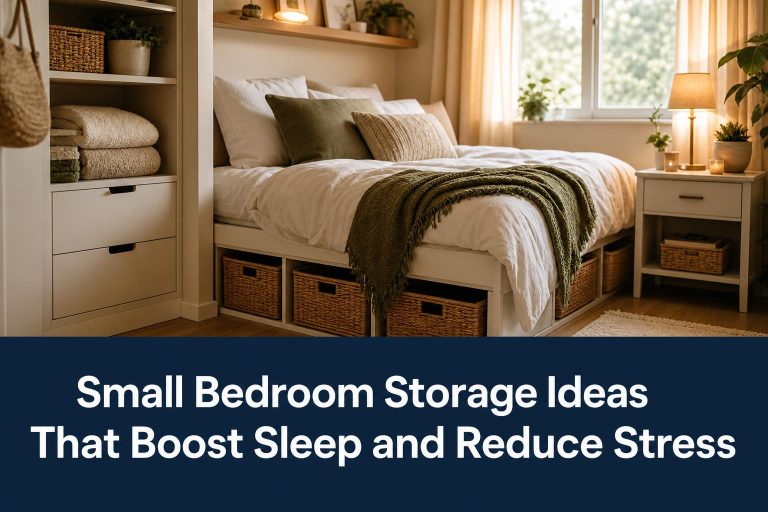Small Bedroom Storage Ideas That Boost Sleep and Reduce Stress