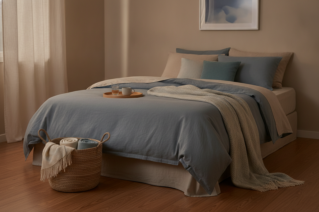 A calm, tidy bedroom ready for a quick reset