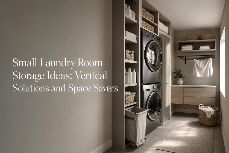 Small Laundry Room Storage Ideas: Vertical Solutions and Space Savers
